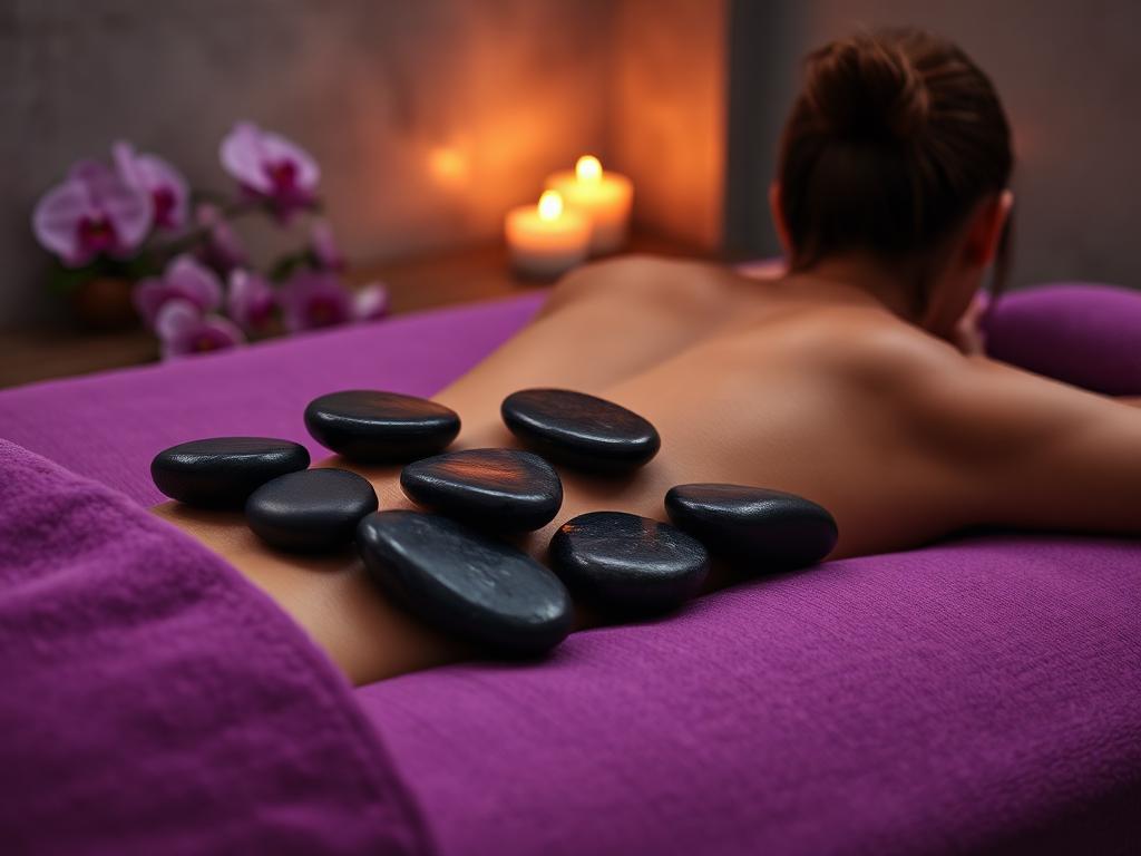 Hot Stone Therapy at De Lavender VIP Spa Dubai